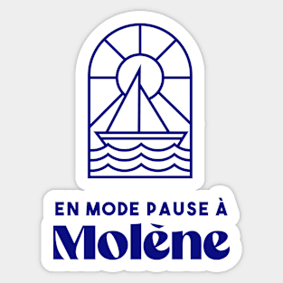 Molène in pause mode - Brittany Morbihan 56 BZH Sea Sticker